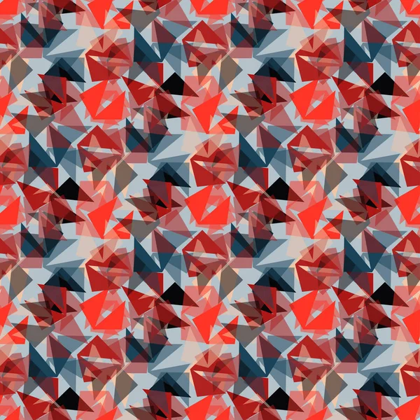 Red Polygons Seamless Pattern Wallpaper — Stock Photo, Image