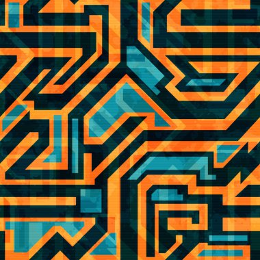 Soyut geometrik dikişsiz desen