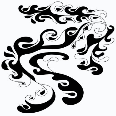 soyut klasik tarzda beyaz bir arka plan üzerinde gösterimi