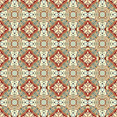 nazik güzel renkli soyut Dikişsiz desen illüstrasyon