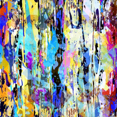 geometrik soyut renk desen grafiti tarzı. Kalite illüstrasyon tasarımınız için