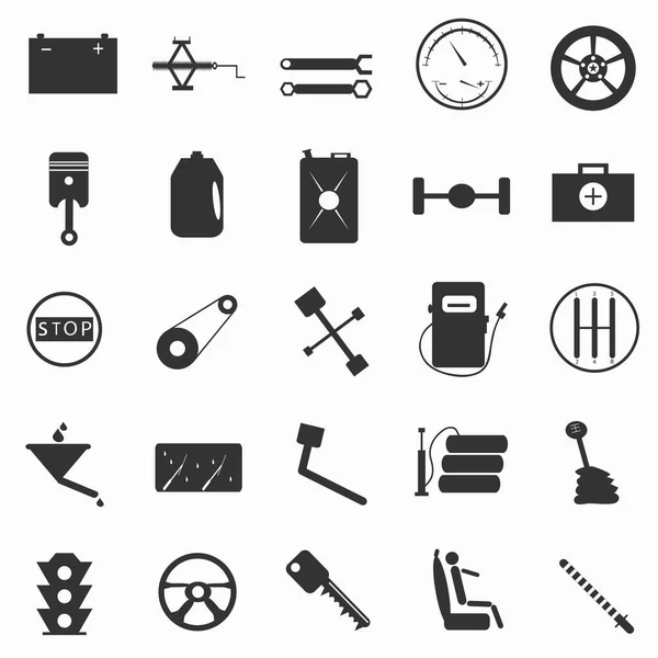 Automotive paraphernalia symbols illustration — Stock Photo, Image