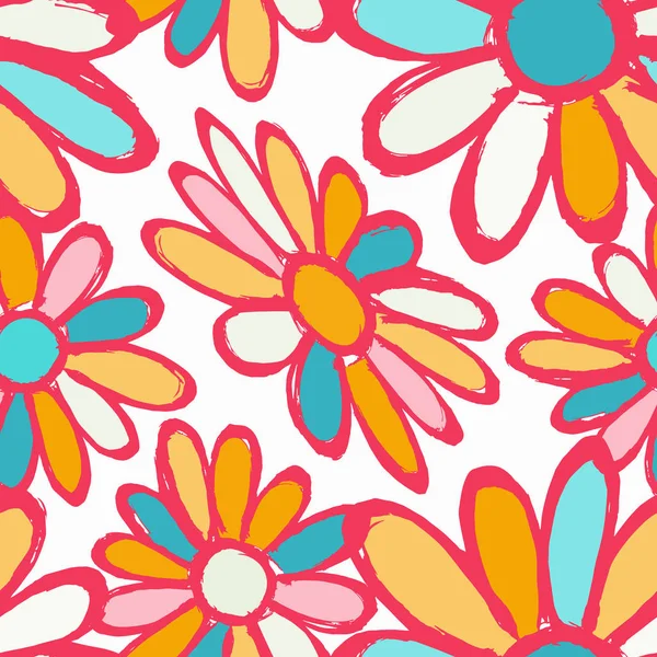 Flowers beautiful seamless pattern — Stock Photo, Image