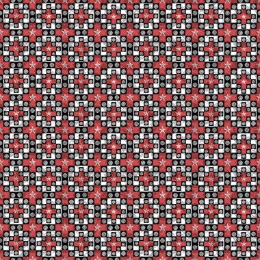 Dikişsiz soyut geometrik renkli desen grunge etkisi arka plan