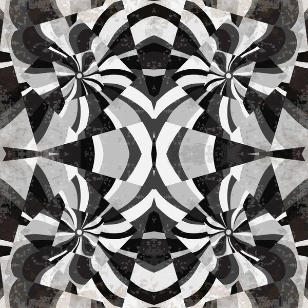 Graue Linien Wellen und Quadrate abstrakte geometrische Hintergrundillustration — Stockfoto