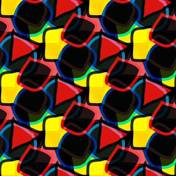 Brillante fondo geométrico abstracto sin costura —  Fotos de Stock