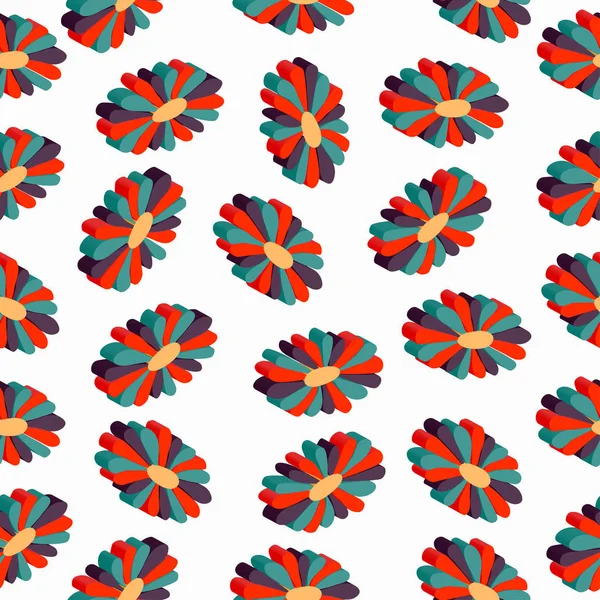 꽃 추상 완벽 한 패턴 디자인에 대 한 — 스톡 사진