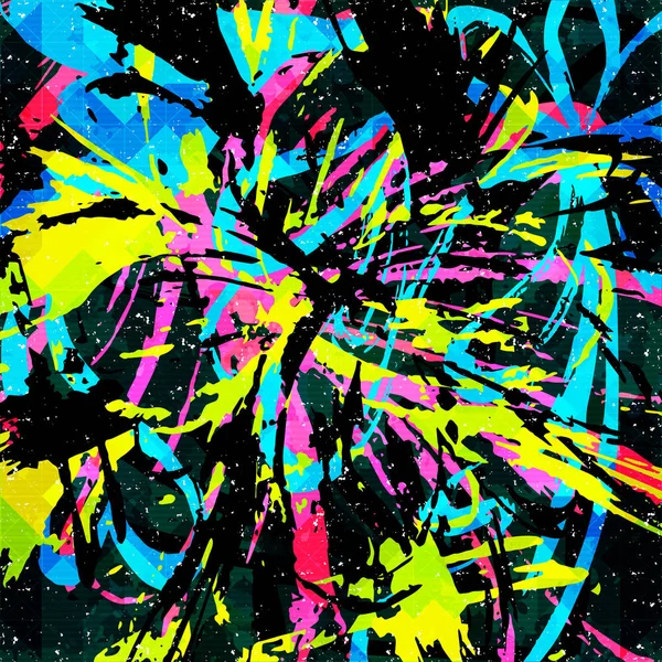 Motif géométrique abstrait de couleur dans le style graffiti. Illustration de qualité pour votre design — Photo