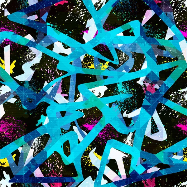 Geometrycznej kolor abstrakcyjny wzór w stylu graffiti. Ilustracja jakość dla projektu — Zdjęcie stockowe