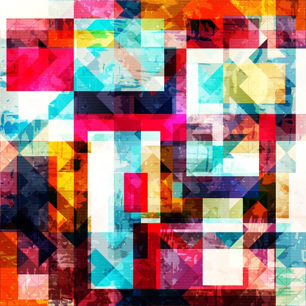 Patrón de color abstracto geométrico en estilo graffiti. Ilustración de calidad para su diseño — Foto de Stock