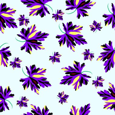 Graffiti Dikişsiz desen renkli yaprak