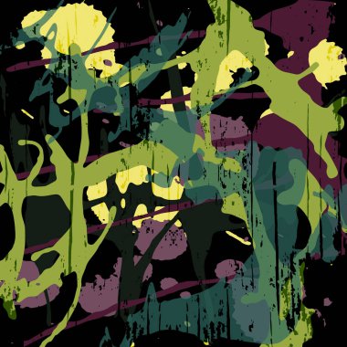 grafiti tarzı kaliteli illüstrasyon tasarımınız için renk desen