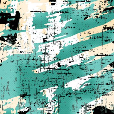 Güzel soyut nazik grafiti desen illüstrasyon