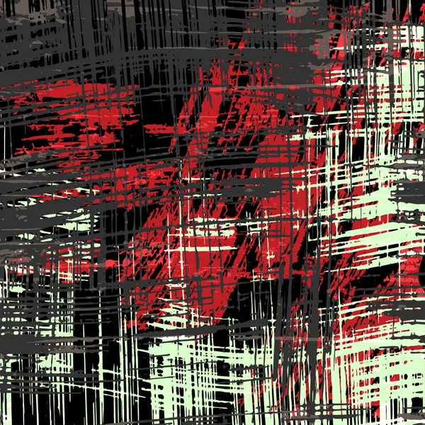 白色黑色红线涂鸦抽象背景 — 图库照片