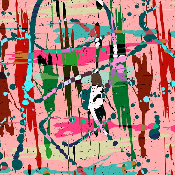 Абстрактний кольоровий візерунок у стилі графіті Якісна ілюстрація для вашого дизайну — стокове фото