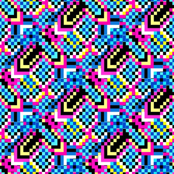 Mooie kleine gekleurde polygonen abstracte naadloze geometrische patroon — Stockfoto