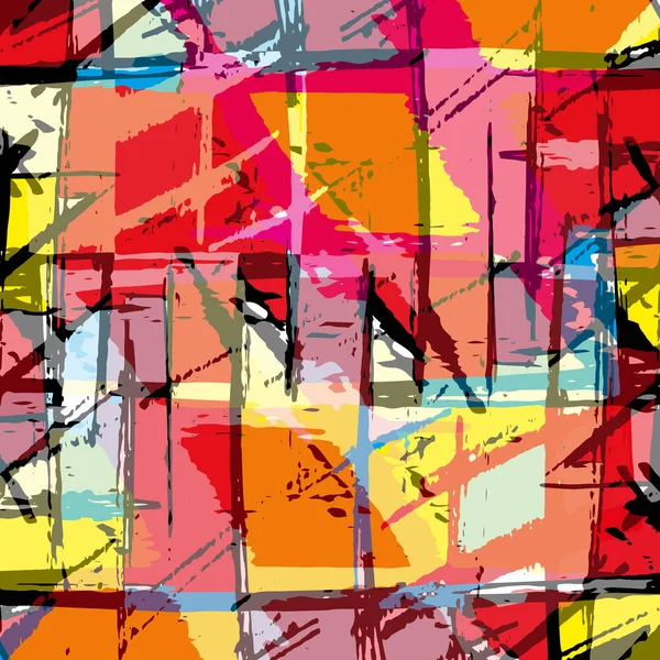 Abstracte kleurenpatroon in graffiti stijl voor uw ontwerp — Stockvector