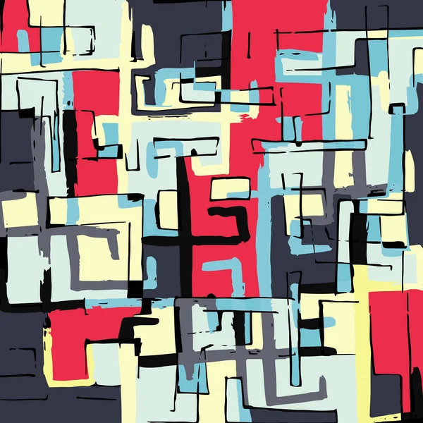 Model abstract de culoare în stil graffiti pentru designul tău — Vector de stoc