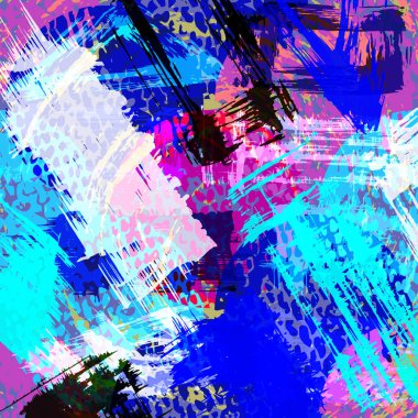 grafiti tarzı kaliteli illüstrasyon tasarımınız için renk desen