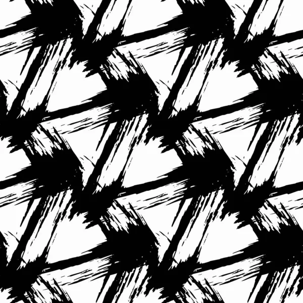 あなたのデザインのための白黒抽象パターン定性イラストレーション — ストックベクタ