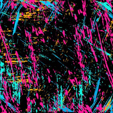 Güzel soyut turuncu koyu çizgiler grafiti desen illüstrasyon