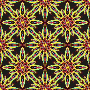 Mandala vintage dekor elementleri ile süsleme Renk Kartelası