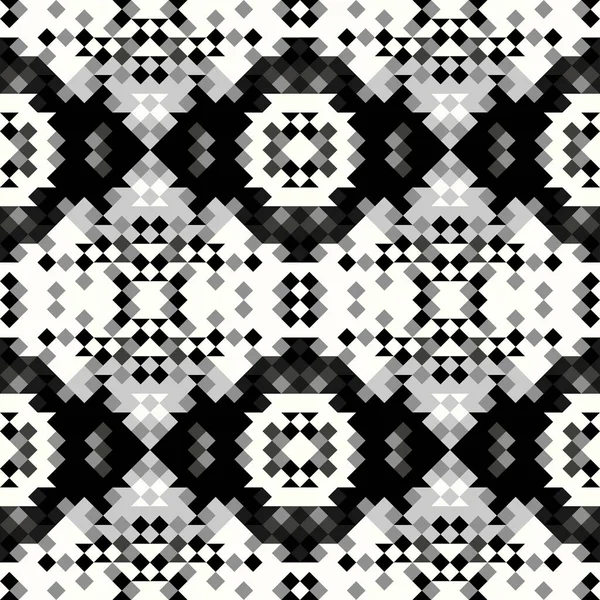 Small pixel geometry seamless pattern — Stock Photo, Image