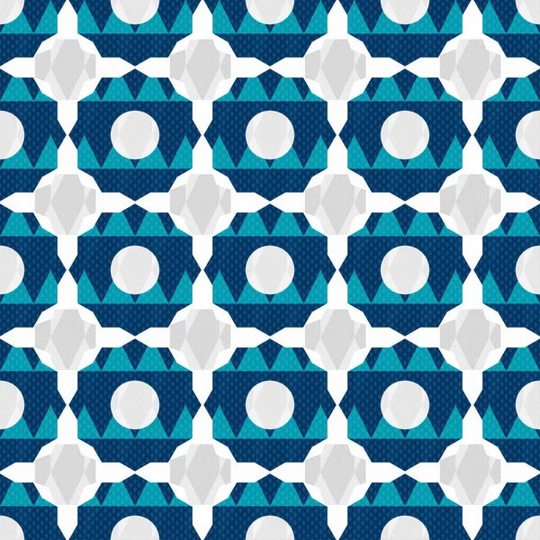 抽象的なブルー幾何学的なシームレス パターン — ストック写真