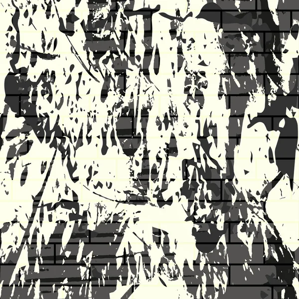 Красивая монохромная абстрактная красочная фоновая иллюстрация граффити — стоковое фото