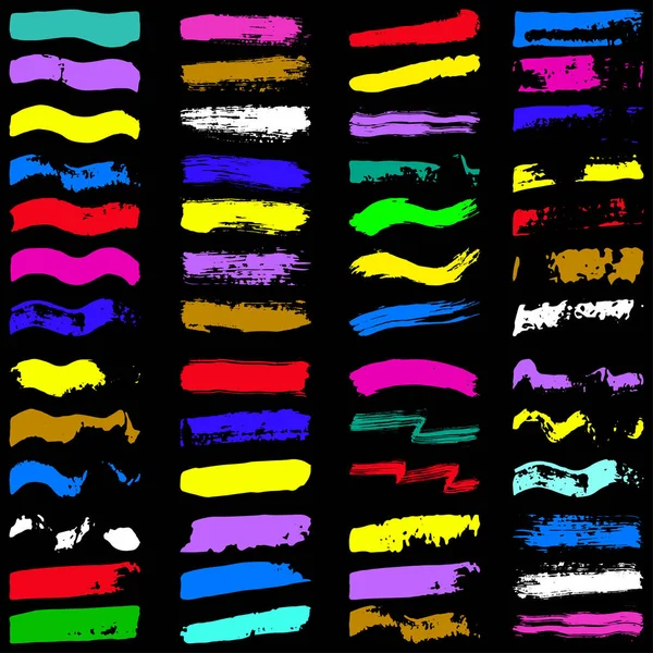 Färgade ljusa banners vackra samling för design — Stockfoto