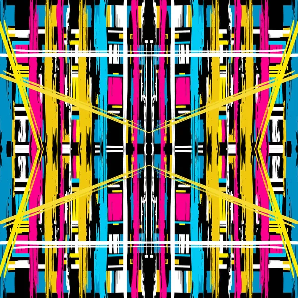 colored lines Graffiti pattern on a black background illustration