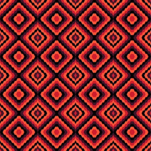 Rotes abstraktes geometrisches nahtloses Muster — Stockfoto