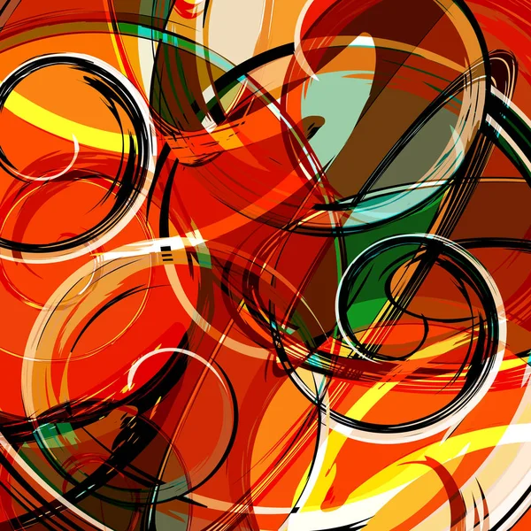 Patrón de color abstracto en estilo de graffiti Ilustración de calidad para su diseño — Archivo Imágenes Vectoriales
