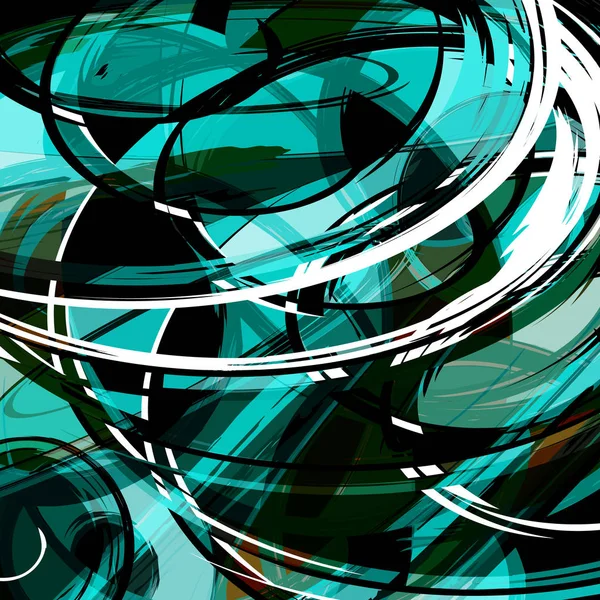 Fondo geométrico abstracto de color en el estilo de graffiti. Ilustración cualitativa para su diseño — Vector de stock