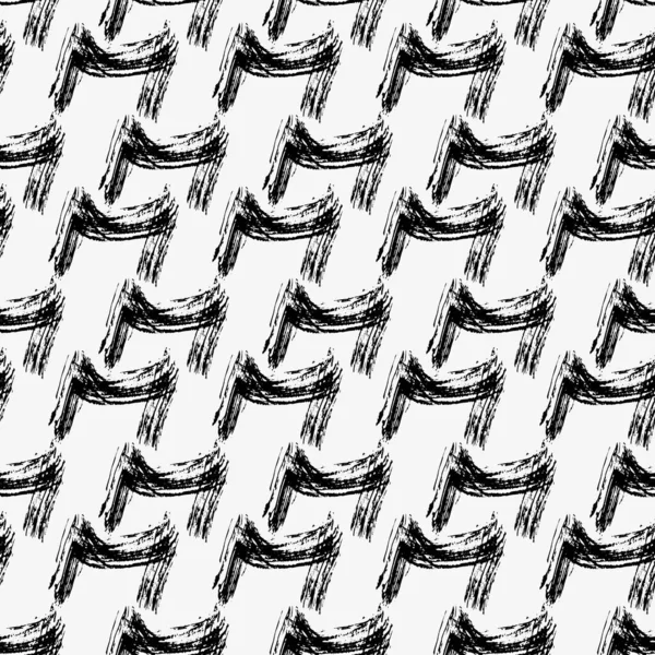 Fekete-fehér varrat nélküli minoségi mintázat — Stock Vector