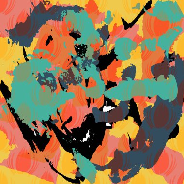 Tasarım için Graffiti tarzı kaliteli illüstrasyon parlak soyut geometrik desen