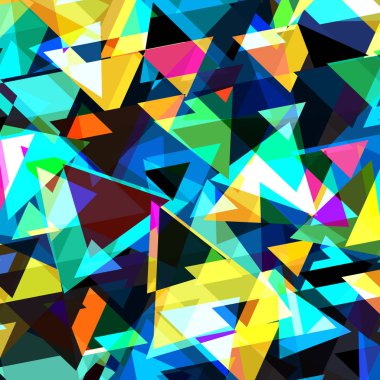 Tasarım için Graffiti tarzı kaliteli illüstrasyon parlak soyut geometrik desen