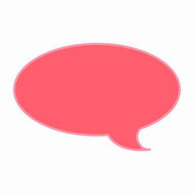 Sohbet simgesi. Web tasarımınız için düz yalıtılmış illüstrasyon.