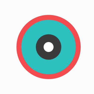 Geometrik Simge. Web tasarımınız için yassı izole illüstrasyon.