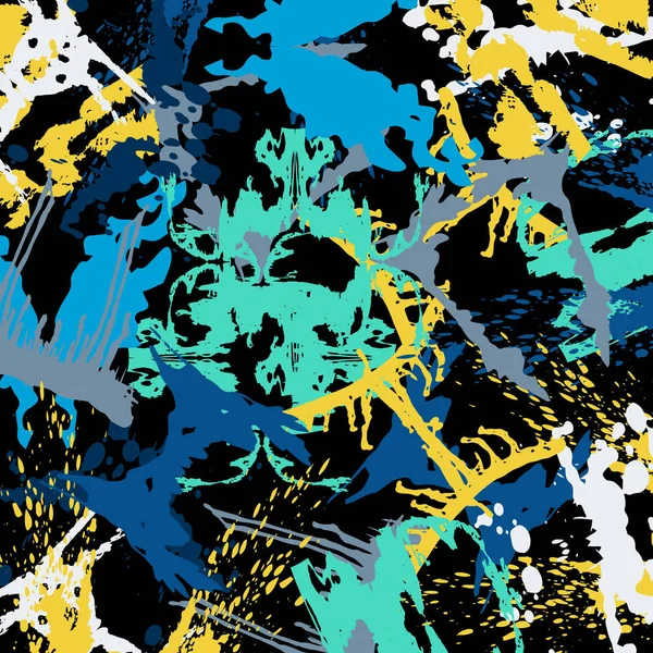 Patrón de color abstracto en graffiti estilo calidad vector ilustración para su diseño — Vector de stock