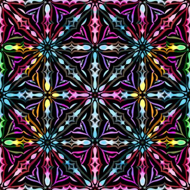 Parlak soyut geometrik seamless modeli grafiti tarzı. Kalite vektör çizim tasarımınız için