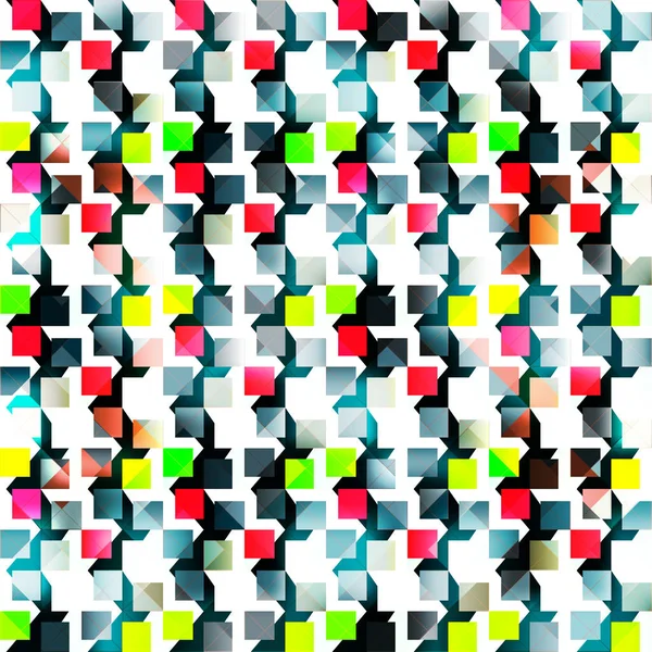 Bright abstract geometric seamless pattern in graffiti style. Quality vector illustration for your design — Stock Vector