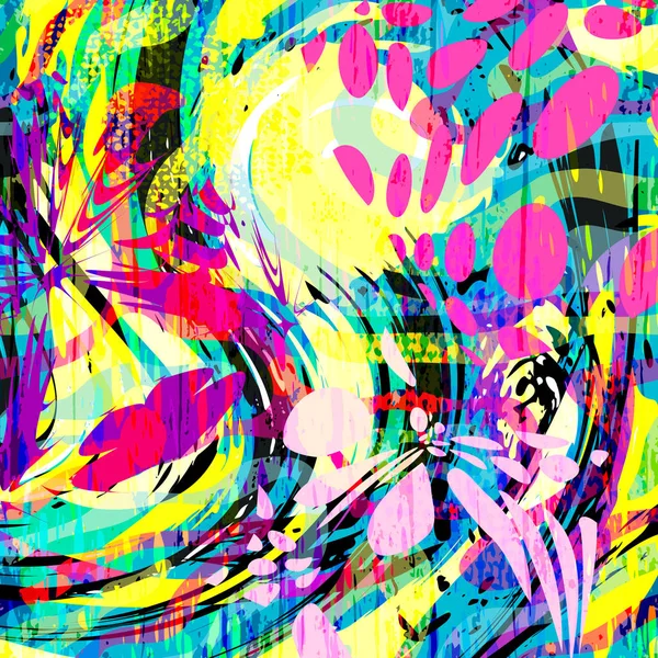 Abstrato padrão de cores em estilo graffiti ilustração de qualidade para o seu design — Vetor de Stock