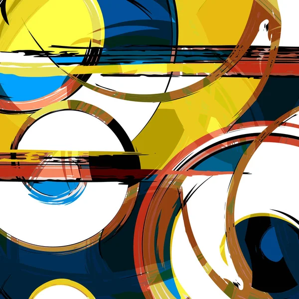 Абстрактний кольоровий візерунок у стилі графіті Якісна ілюстрація для вашого дизайну — стоковий вектор