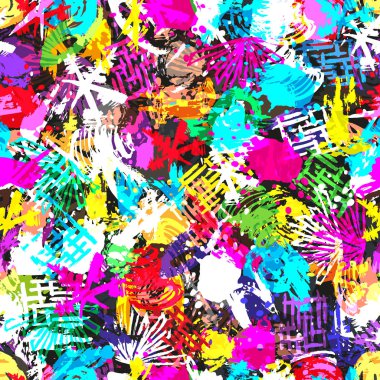 Geometrik arka plan seamless modeli grafiti