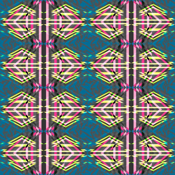 Abstrakte geometrische nahtlose Muster-Grunge-Textur — Stockvektor