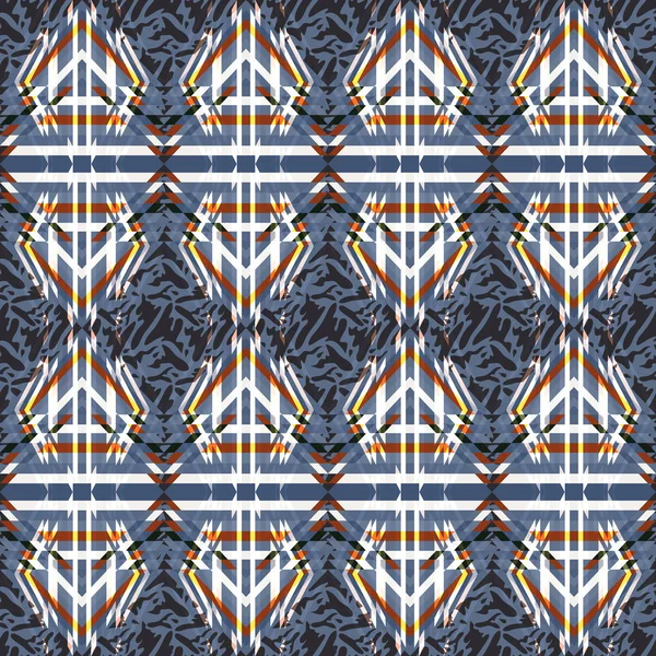 Abstrakte geometrische nahtlose Muster-Grunge-Textur — Stockvektor
