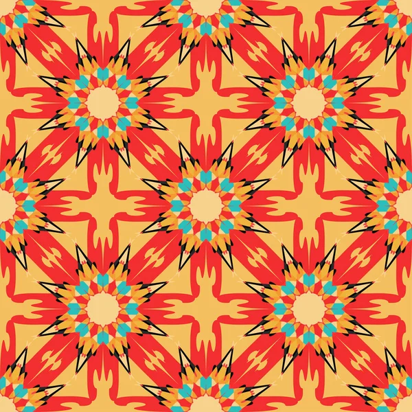 color tribal vintage seamless pattern