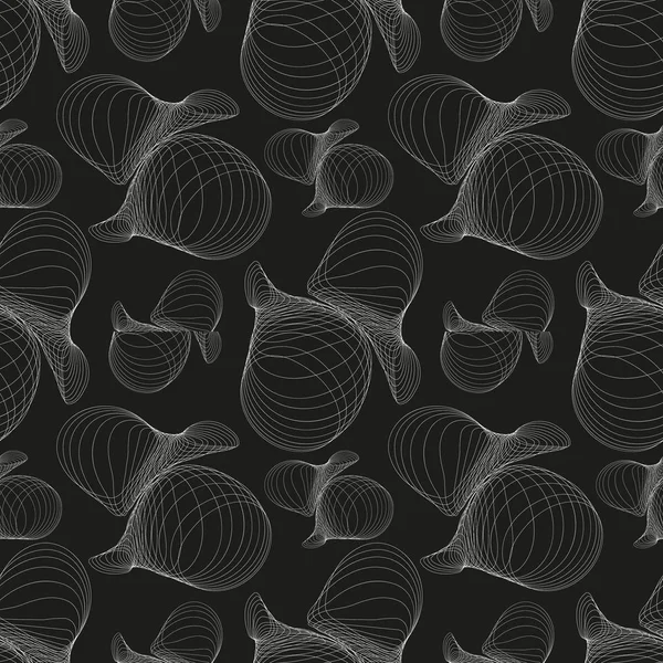 Negro blanco abstracto patrón sin costura para el diseño — Archivo Imágenes Vectoriales
