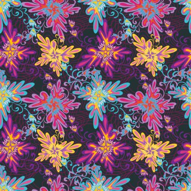 parlak grafiti geometrik seamless modeli grunge etkisi